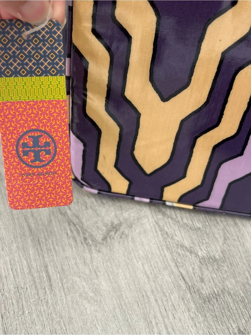 NWT Tory Burch Purple Geometric Tablet Sleeve iPad Case